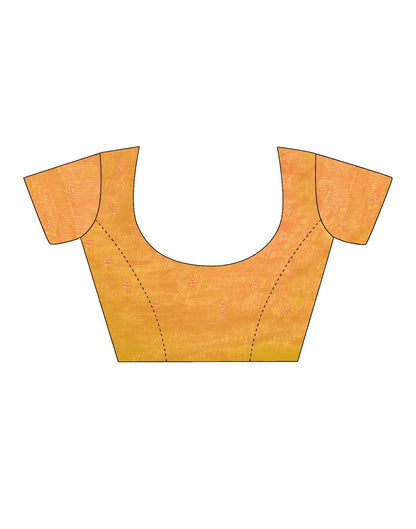 Mustard Plain Chiffon Saree