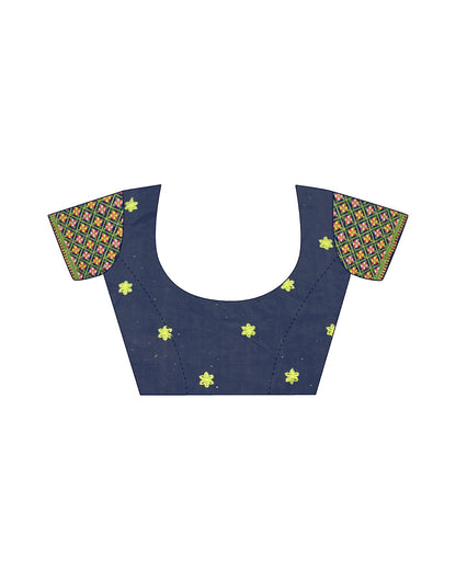 Light Olive Green Plain Chiffon Saree