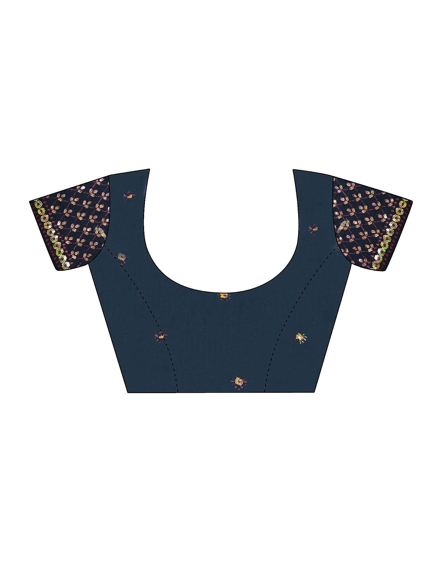 Wine Plain Chiffon Saree