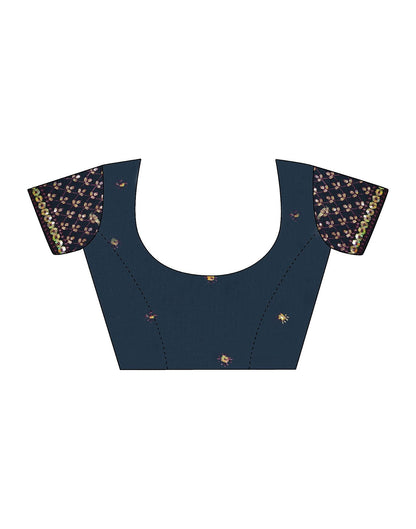 Wine Plain Chiffon Saree