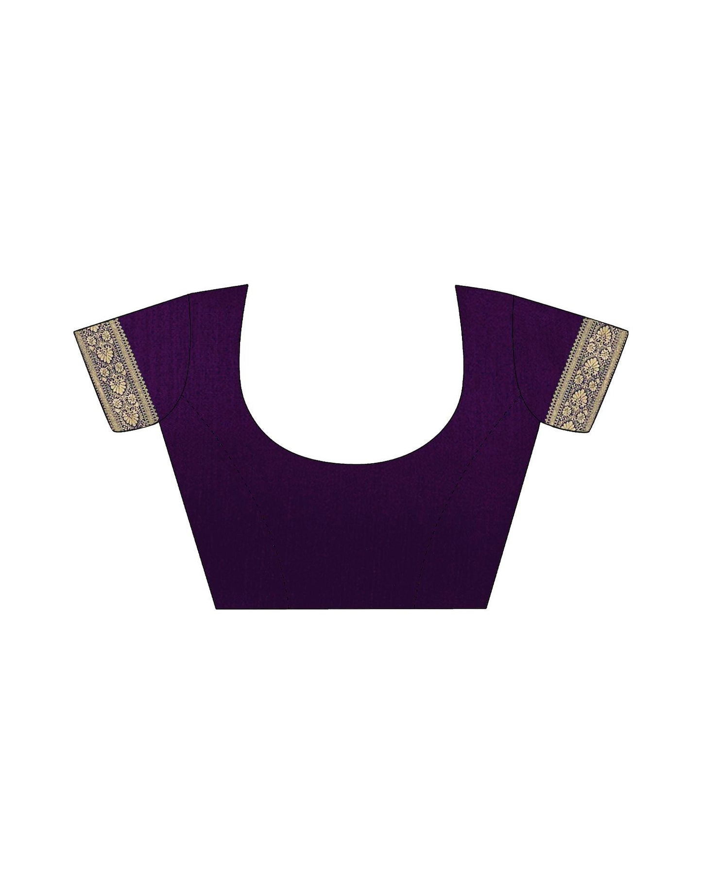 Purple Jacquard Silk Saree