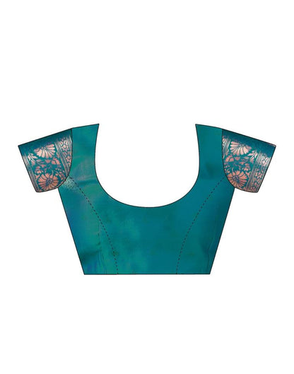 Rama Green Jacquard Silk Saree