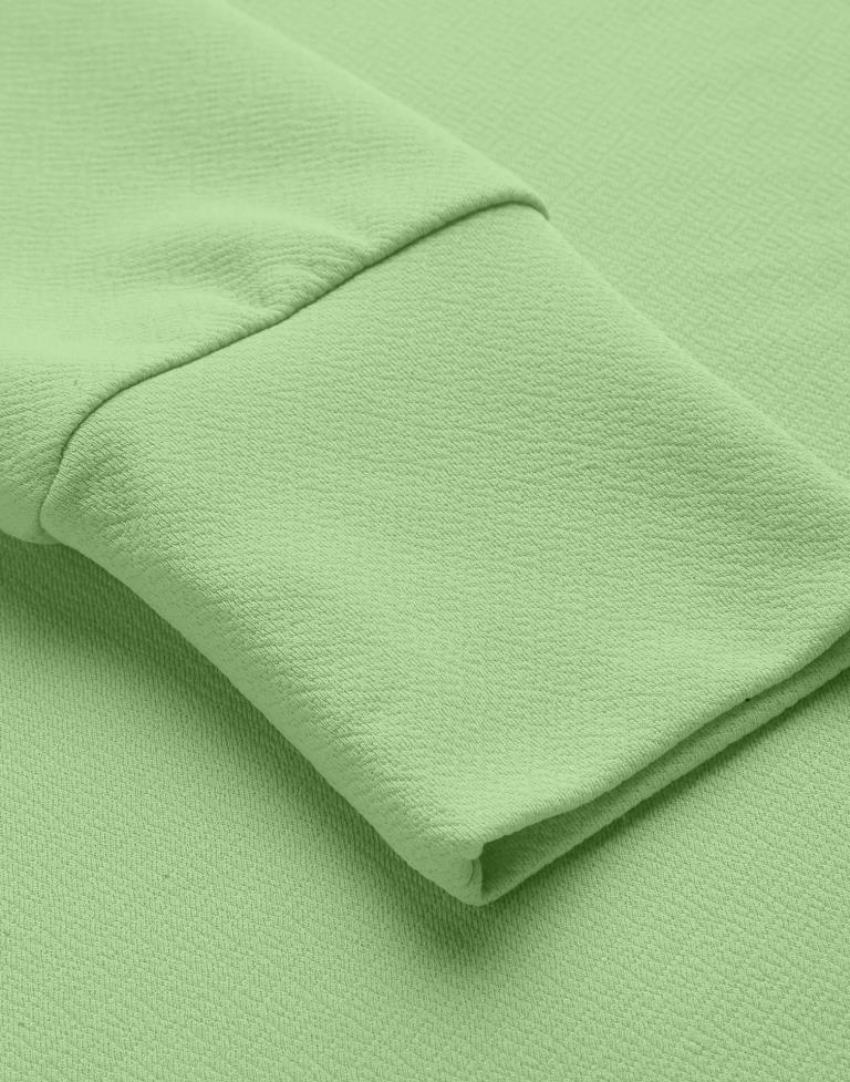 Mint Green Puff Sleeve Top | Sudathi