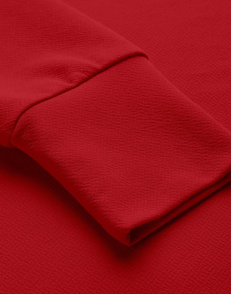 Red Puff Sleeve Top | Sudathi