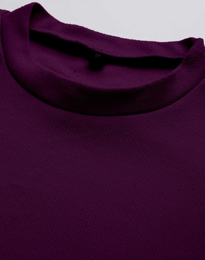 Wine Puff Sleeve Top | Sudathi