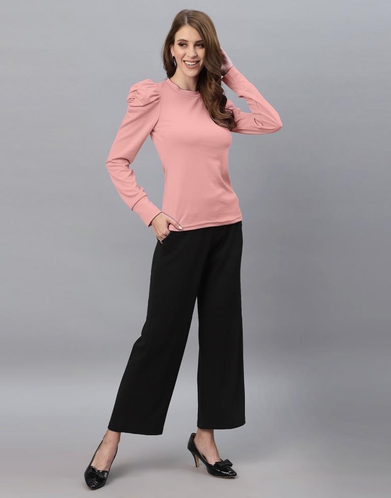Peach Puff Sleeve Top | Sudathi