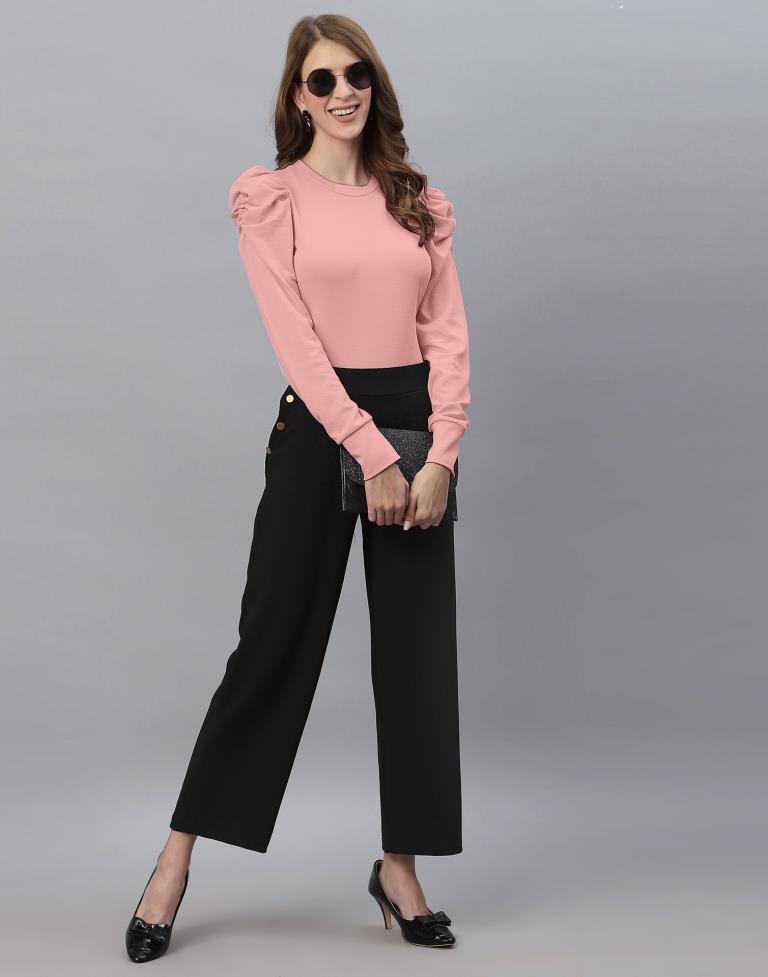 Peach Puff Sleeve Top | Sudathi