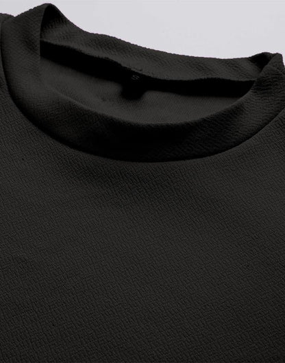 Black Puff Sleeve Top | Sudathi