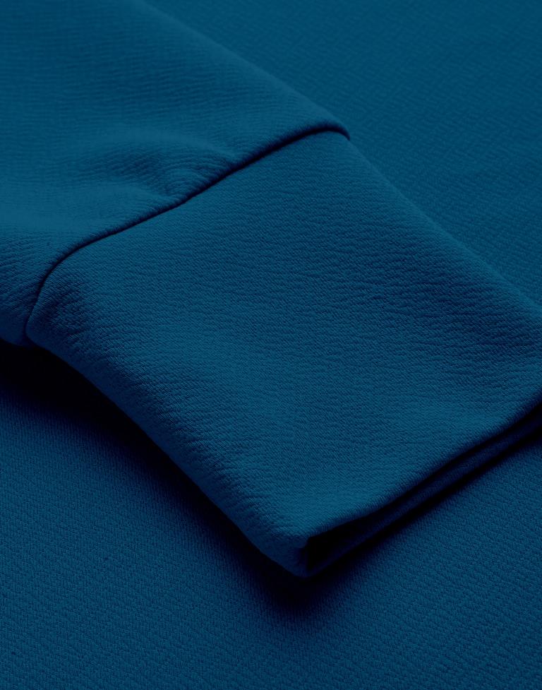 Teal Puff Sleeve Top | Sudathi
