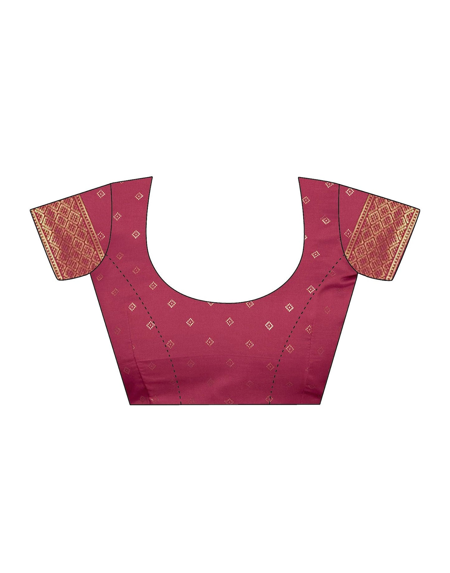 Light Pink Printed Silk Saree