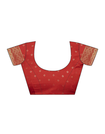 Light Grey & Multicoloured Printed Silk Saree