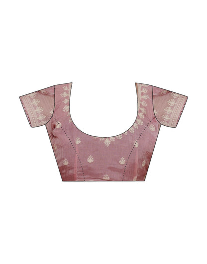 Light Yellow Plain Chiffon Saree