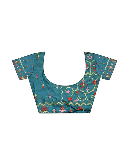 Pink Plain Silk Saree