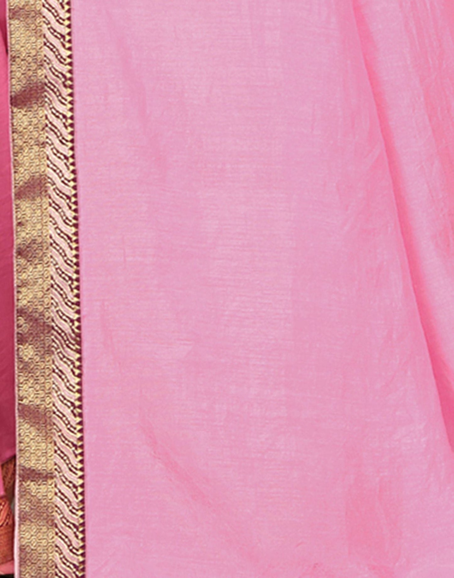 Light Pink Plain Silk Saree