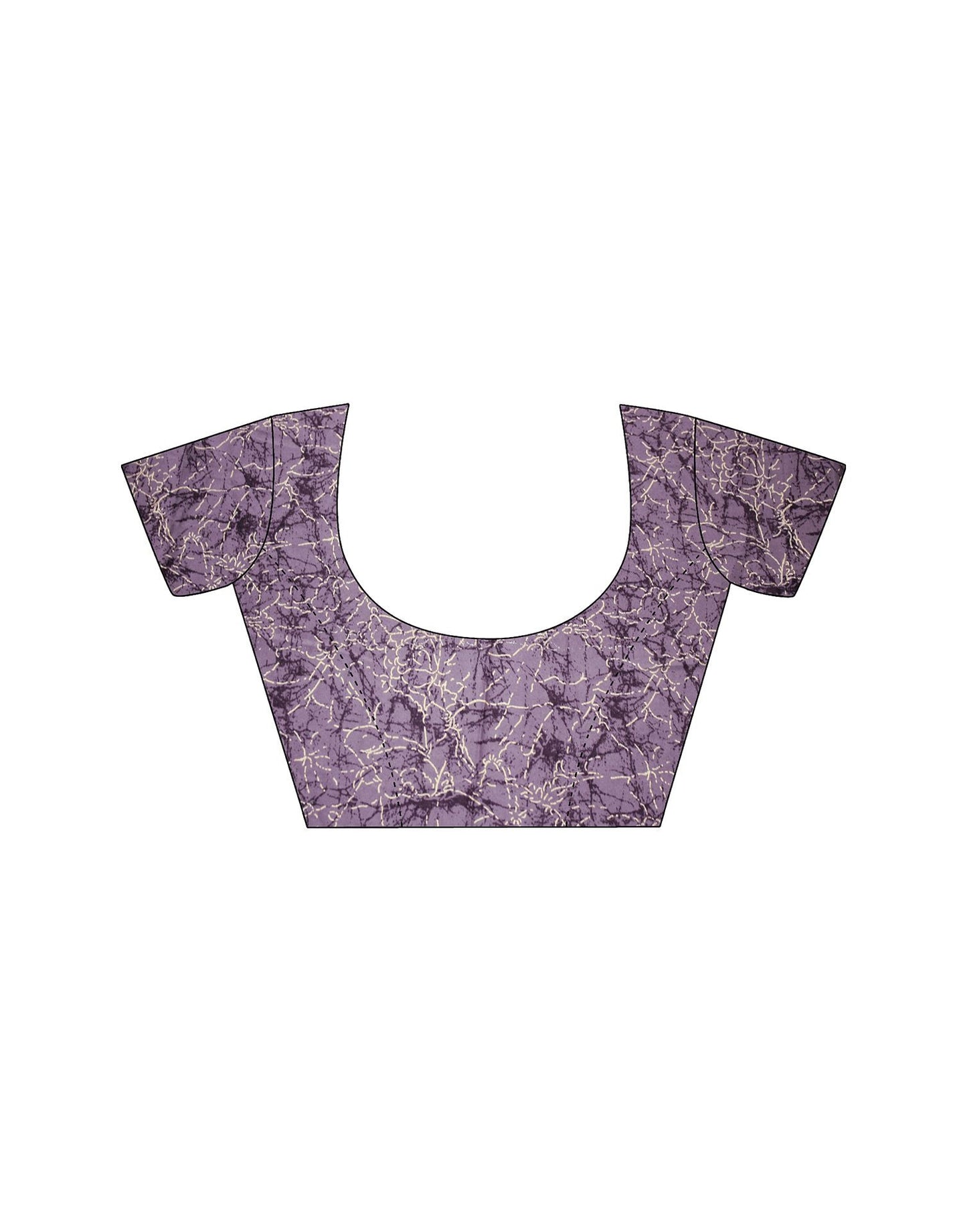 Dusty Mauve Printed Georgette Saree