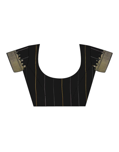 Black Silk Woven Saree