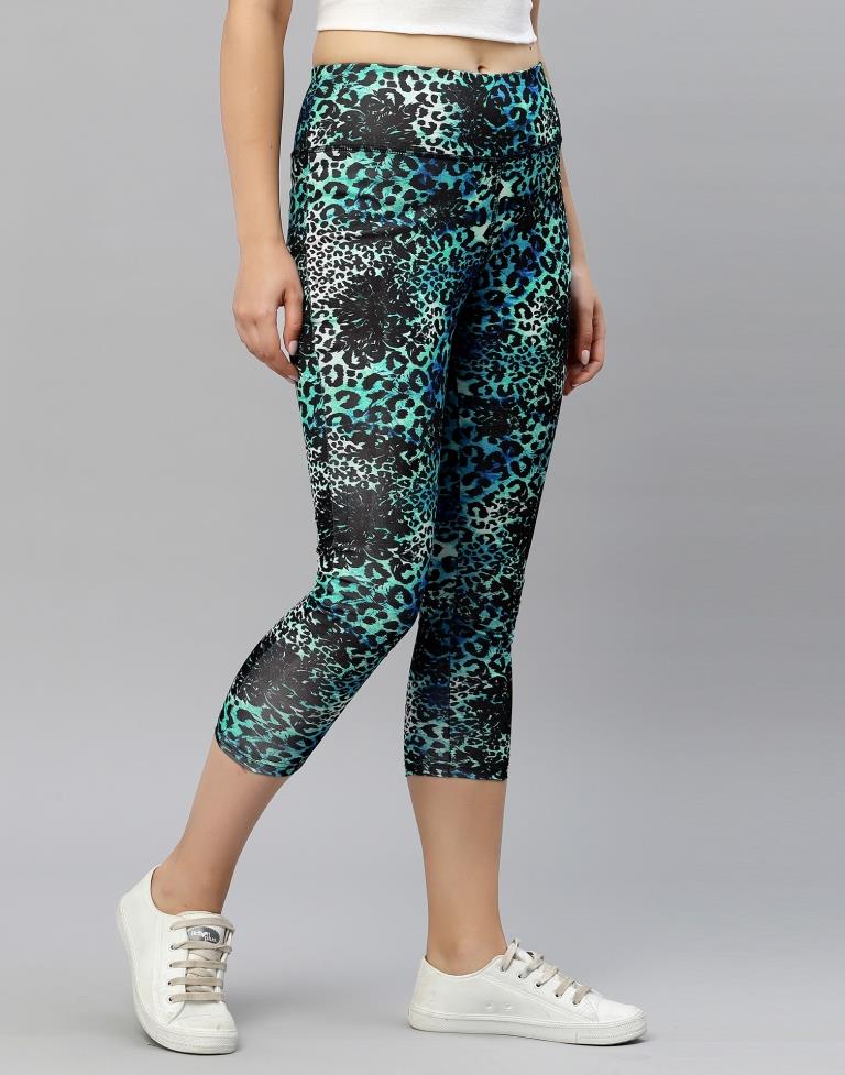Black Printed Track Pant | Leemboodi