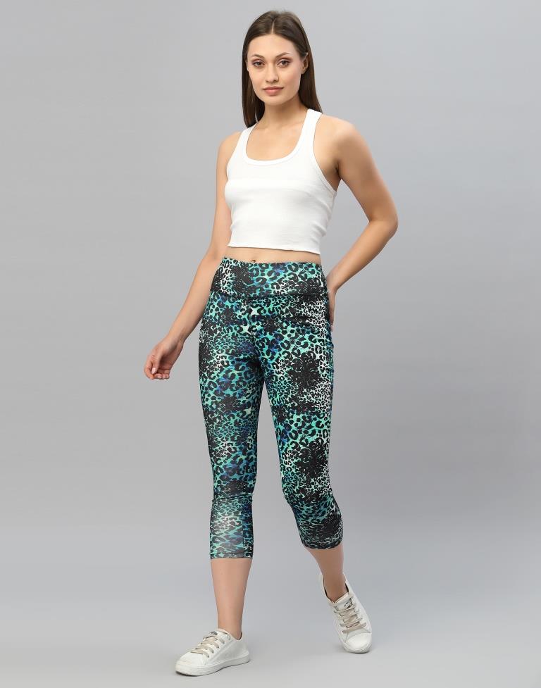 Black Printed Track Pant | Leemboodi