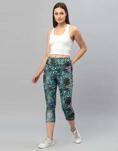Black Printed Track Pant | Leemboodi