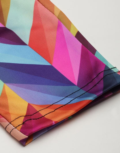 Multicolour Printed Track Pant | Leemboodi