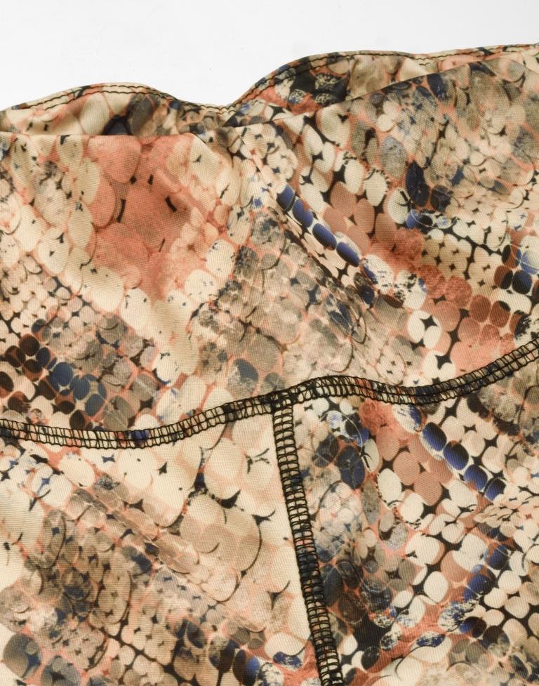 Beige Printed Track Pant | Leemboodi