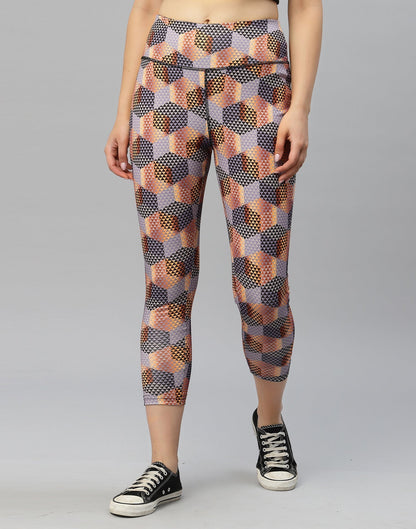 Lavender Printed Track Pant | Leemboodi