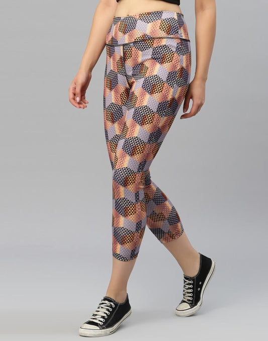 Lavender Printed Track Pant | Leemboodi