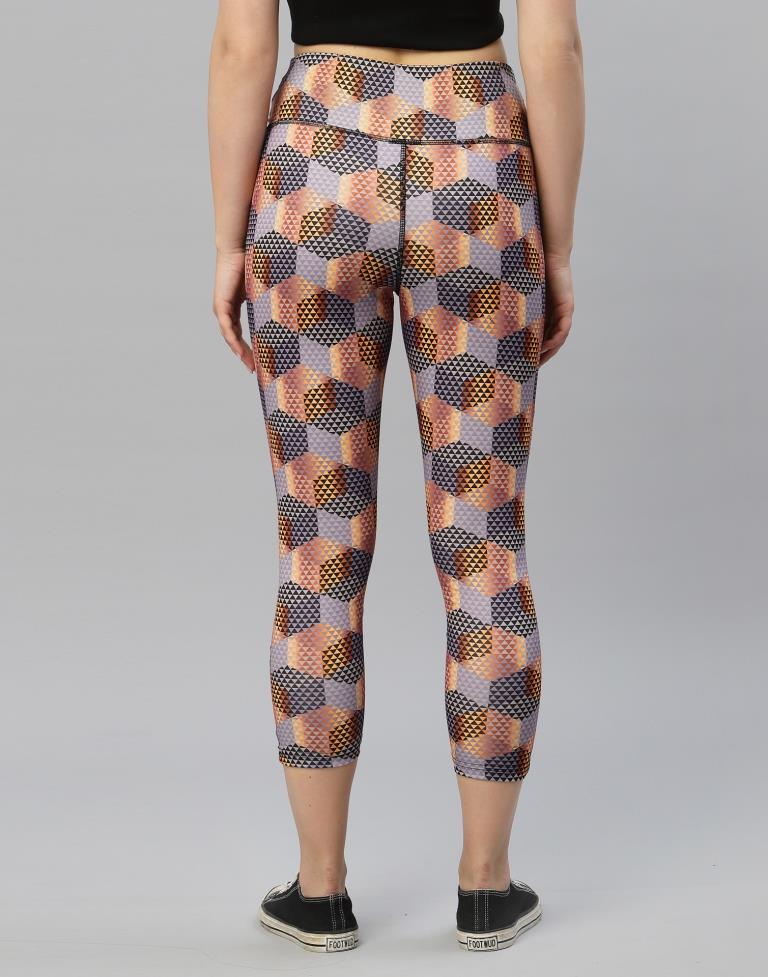 Lavender Printed Track Pant | Leemboodi