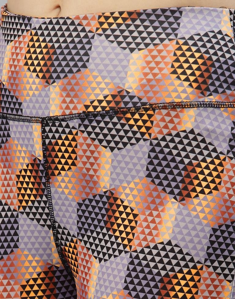 Lavender Printed Track Pant | Leemboodi