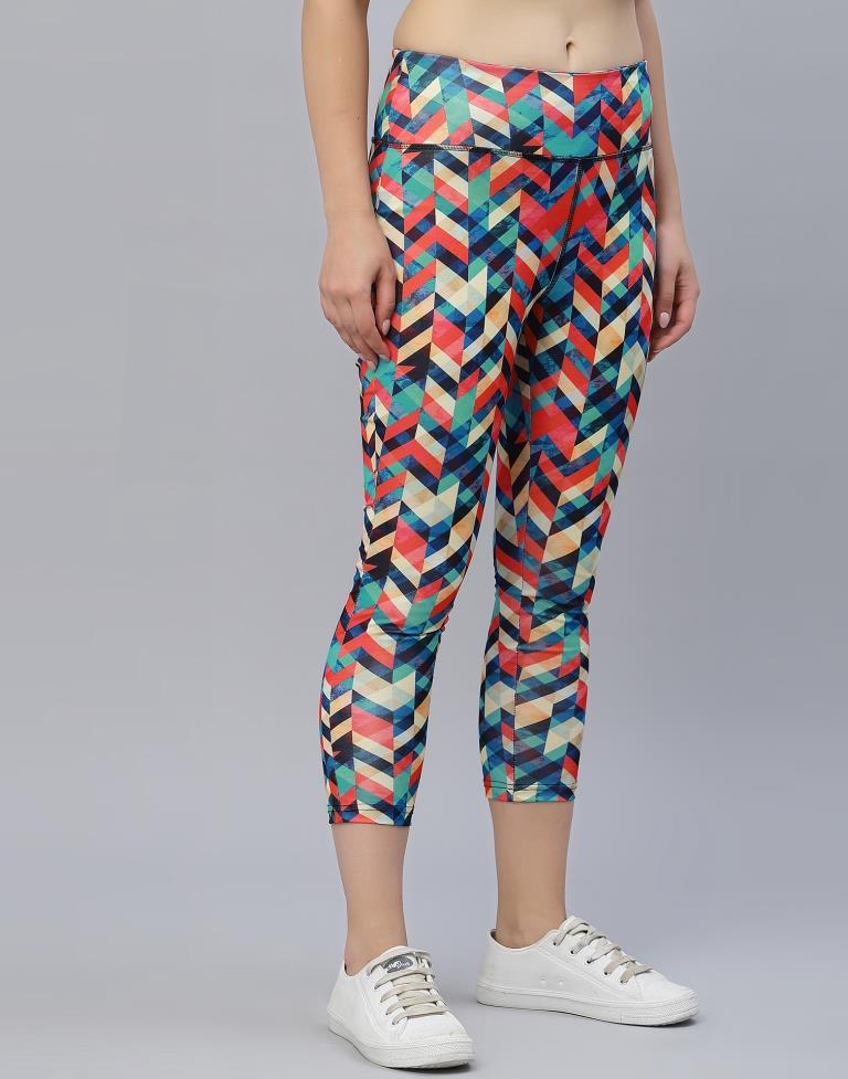 Multicolour Printed Track Pant | Leemboodi