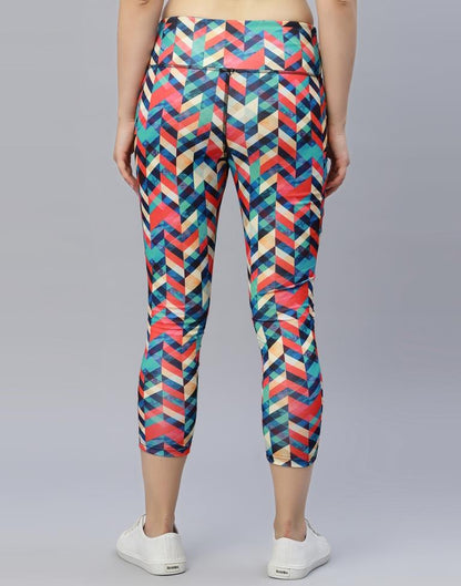 Multicolour Printed Track Pant | Leemboodi