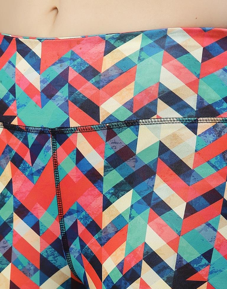 Multicolour Printed Track Pant | Leemboodi