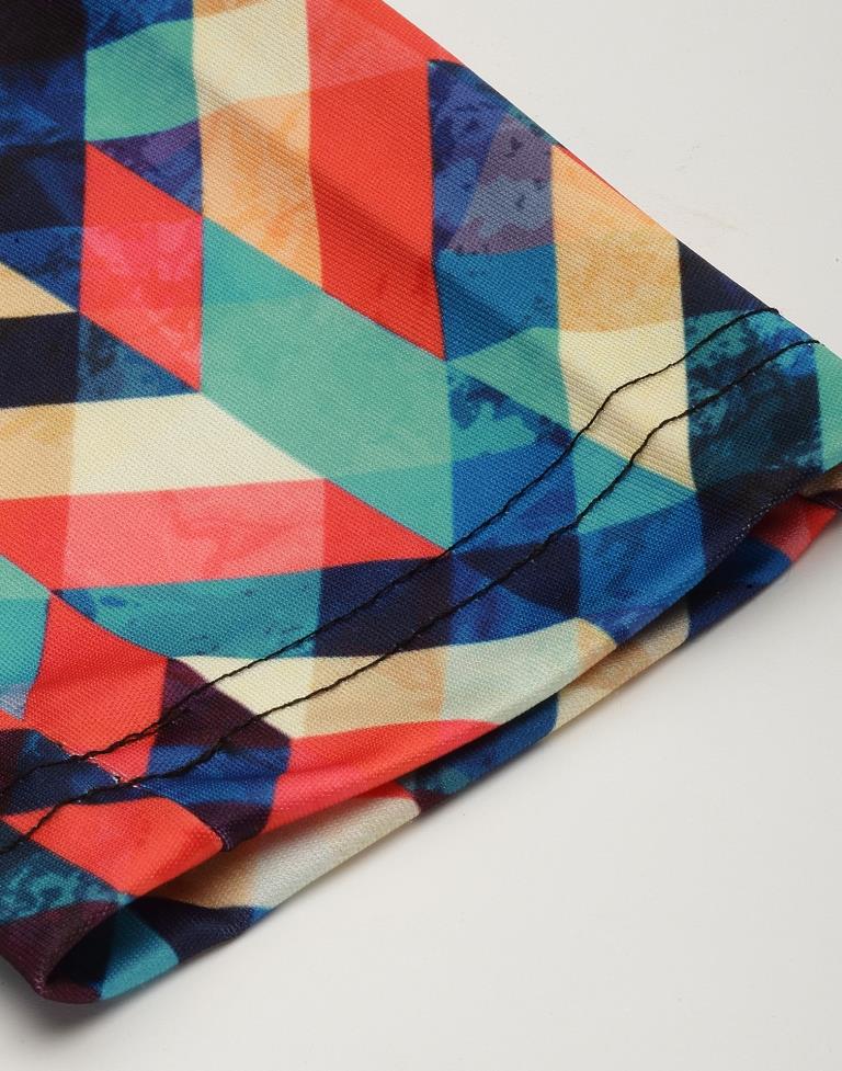 Multicolour Printed Track Pant | Leemboodi