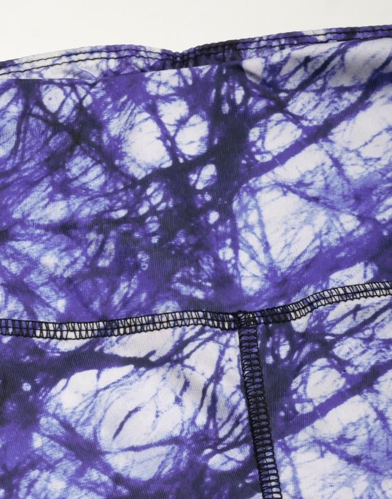 Blue Printed Track Pant | Leemboodi