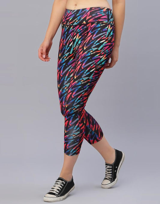 Multicolour Printed Track Pant | Leemboodi