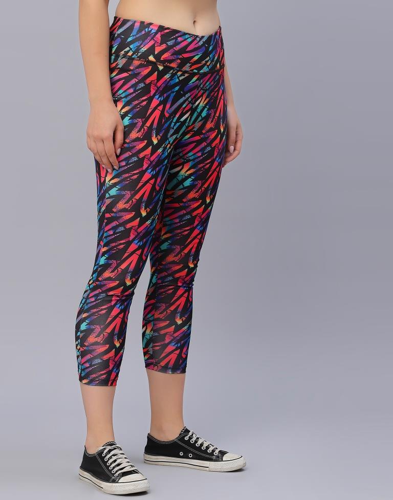 Multicolour Printed Track Pant | Leemboodi