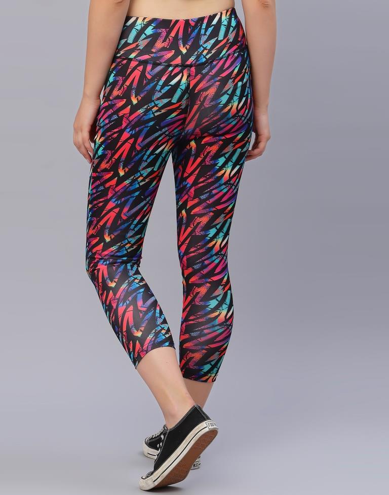 Multicolour Printed Track Pant | Leemboodi