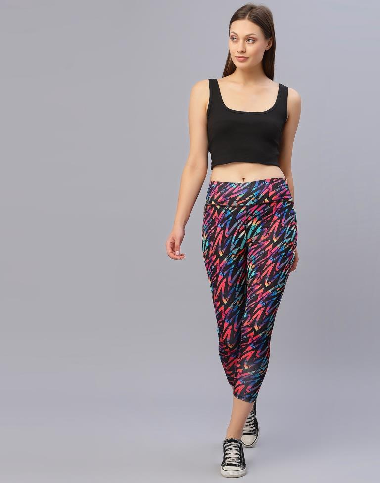 Multicolour Printed Track Pant | Leemboodi