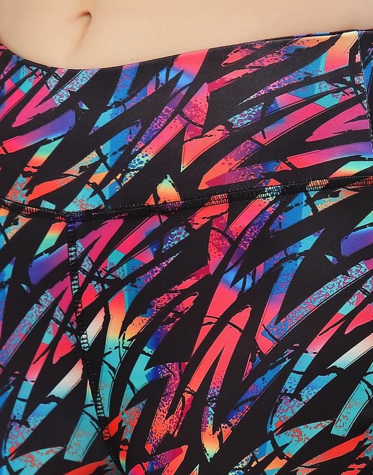 Multicolour Printed Track Pant | Leemboodi