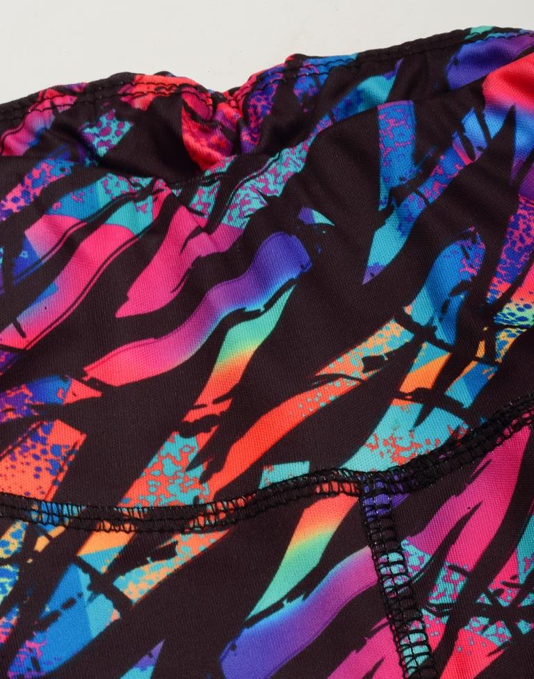 Multicolour Printed Track Pant | Leemboodi