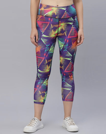 Multicolour Printed Track Pant | Leemboodi