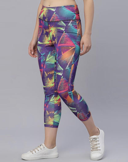 Multicolour Printed Track Pant | Leemboodi
