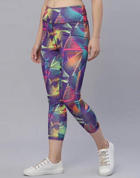 Multicolour Printed Track Pant | Leemboodi