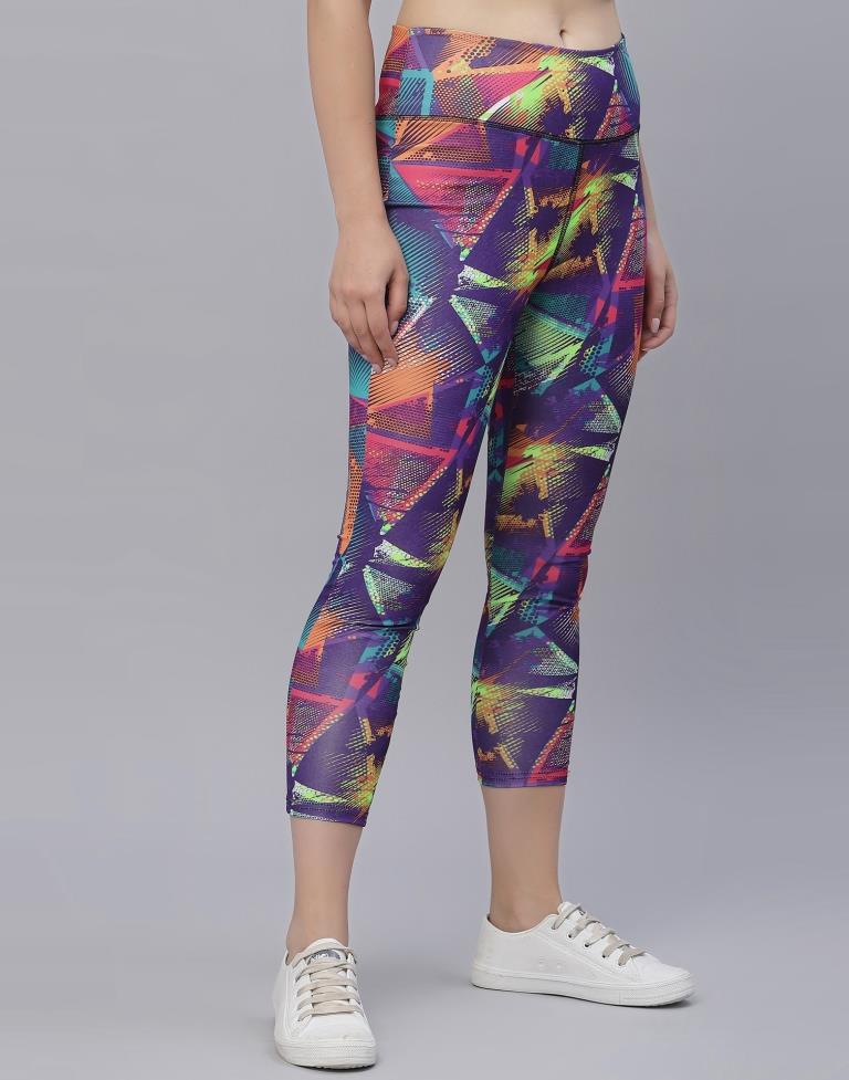 Multicolour Printed Track Pant | Leemboodi