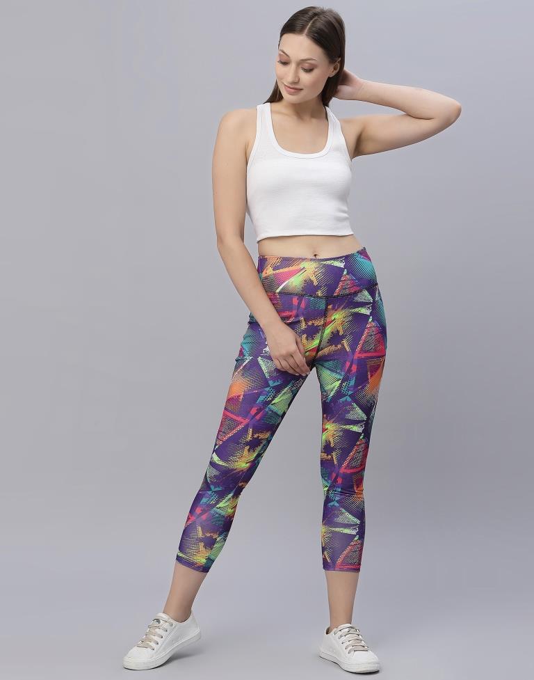 Multicolour Printed Track Pant | Leemboodi