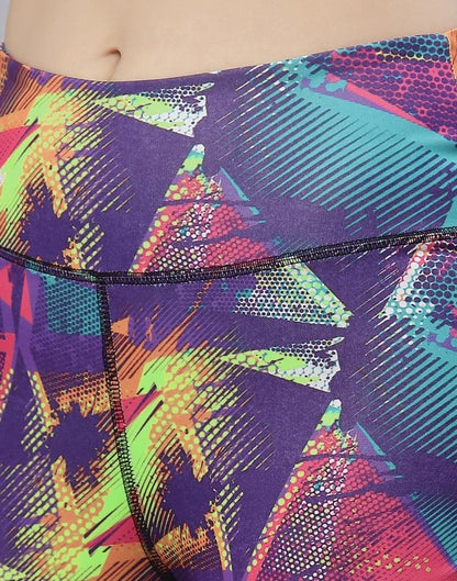 Multicolour Printed Track Pant | Leemboodi