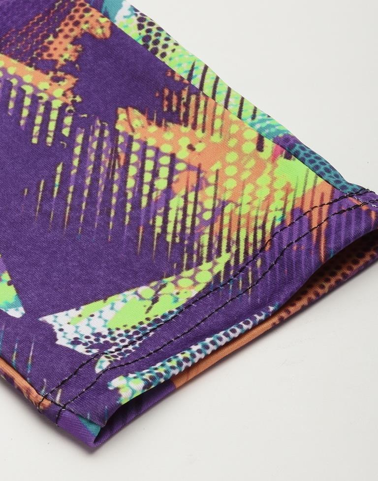 Multicolour Printed Track Pant | Leemboodi