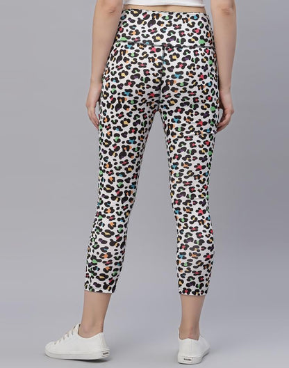 White Printed Track Pant | Leemboodi