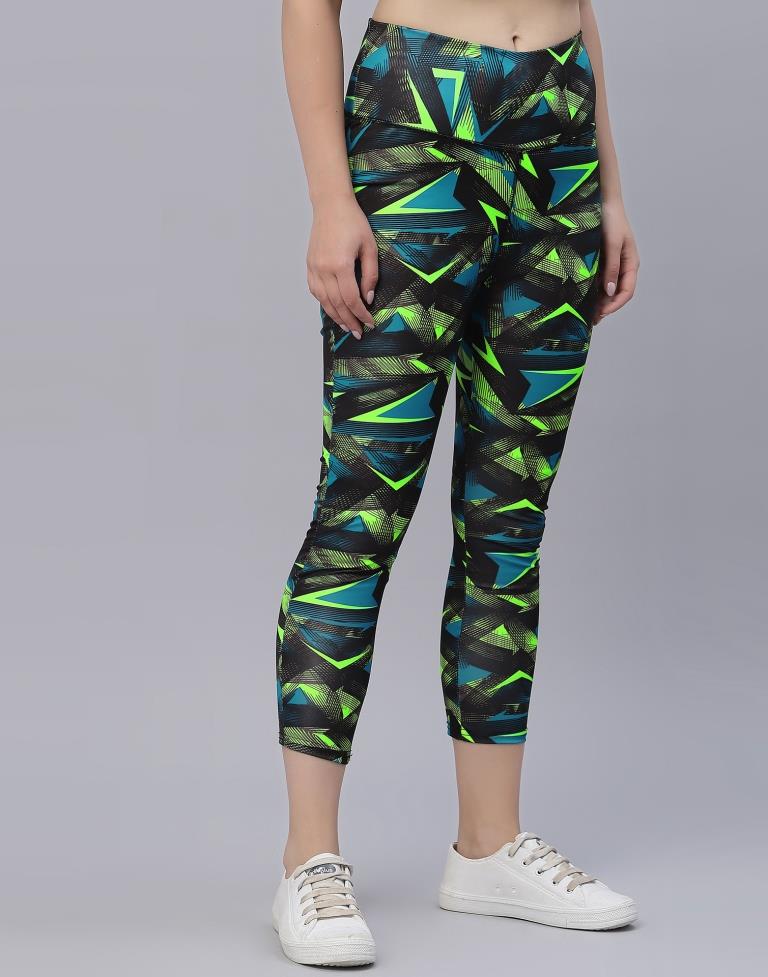 Black Printed Track Pant | Leemboodi