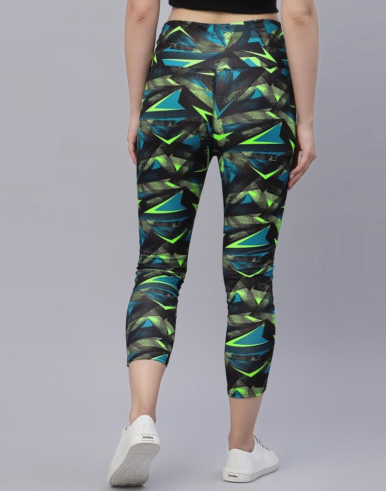 Black Printed Track Pant | Leemboodi
